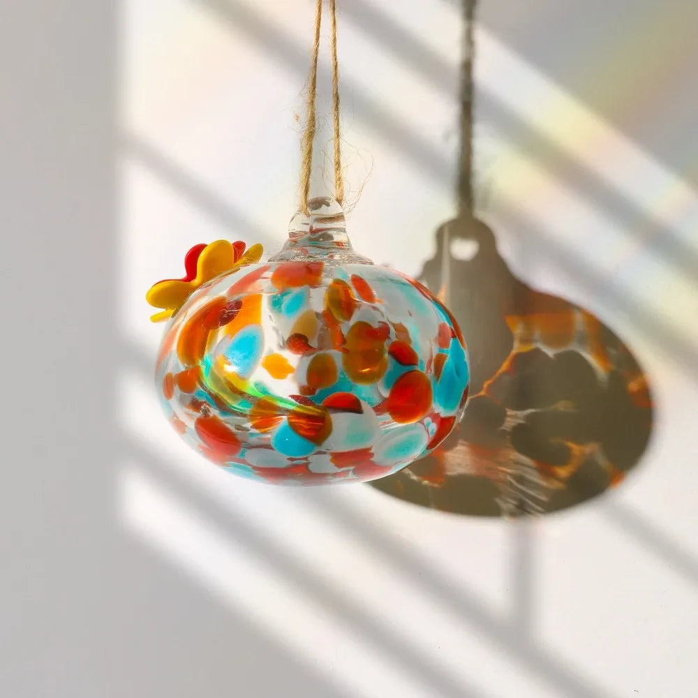 Glass Droplet Hummingbird Feeder